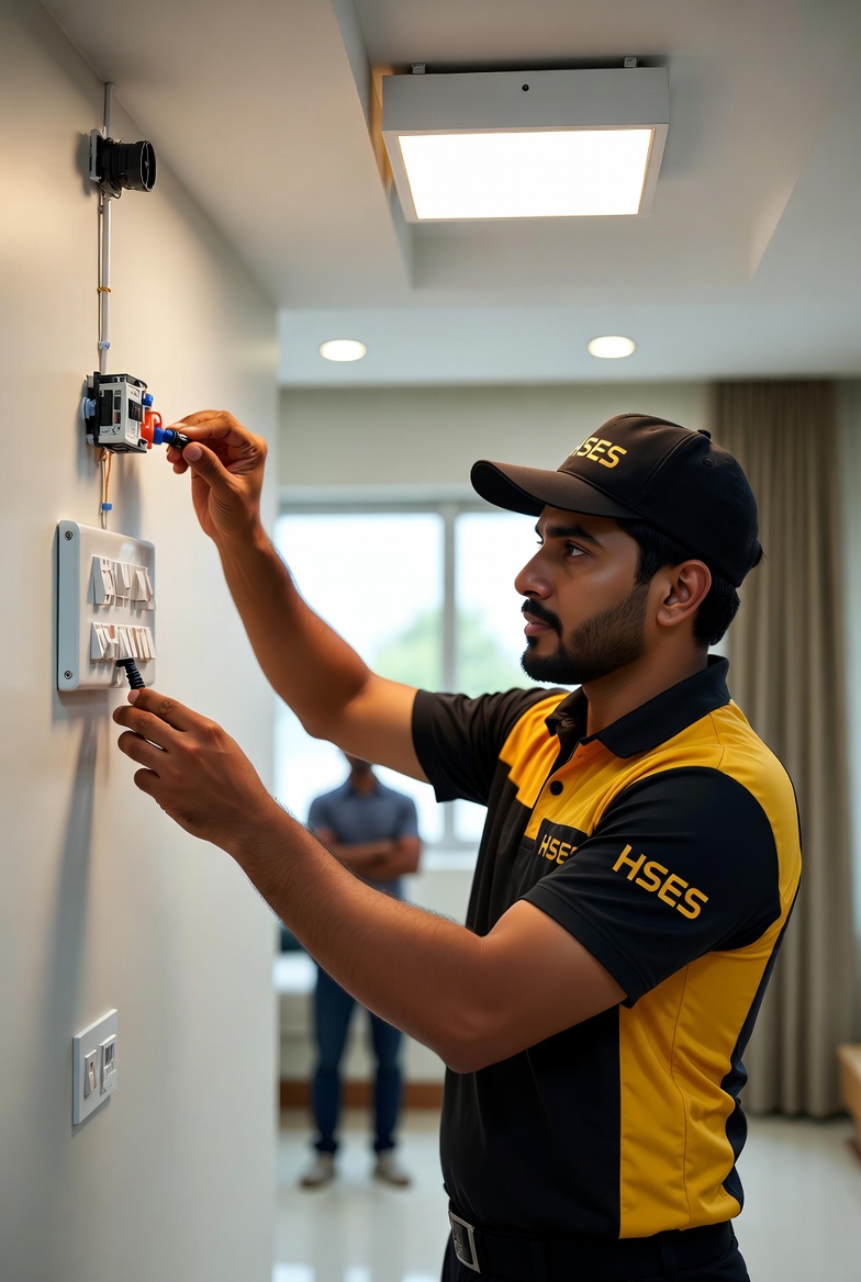 Electrician performing expert repair and troubleshooting