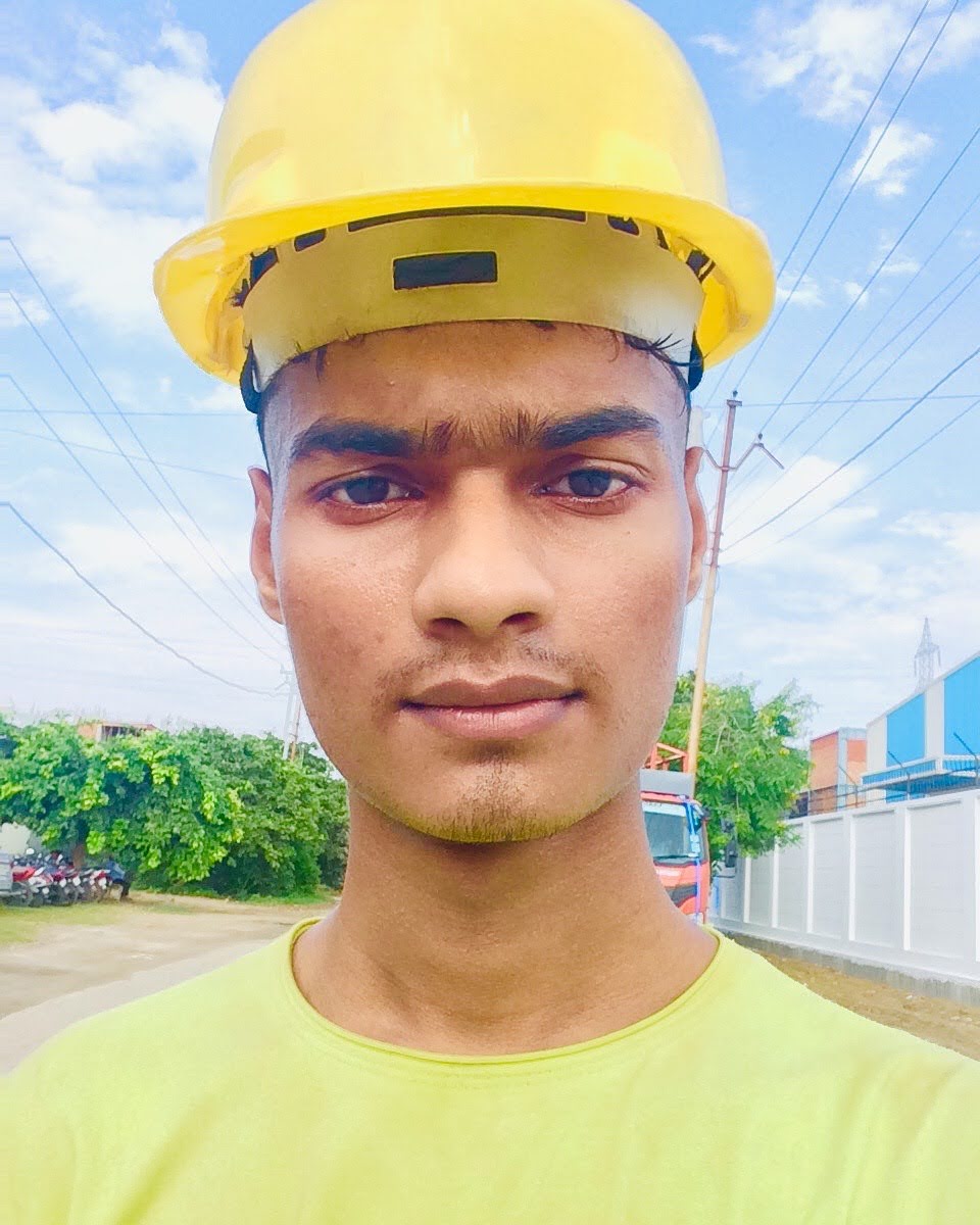 MD Zafeer Hasan working on site, demonstrating professional electrical standards.
